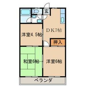 サンハイツ杉山の間取り