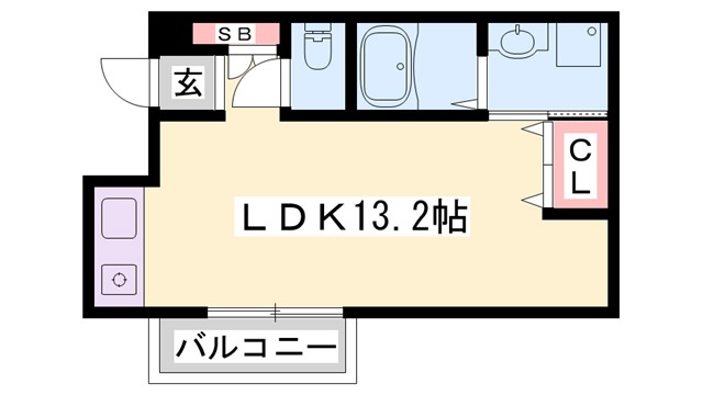 ラ・ベリーザ南今宿の間取り