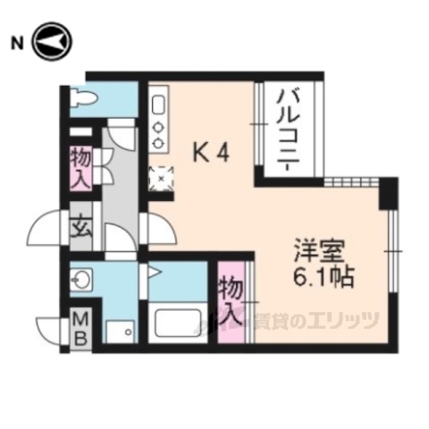 【サザン桃山御陵の間取り】