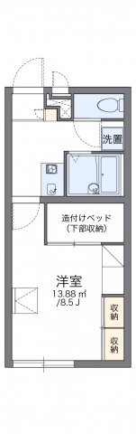 レオパレスクレベールの間取り