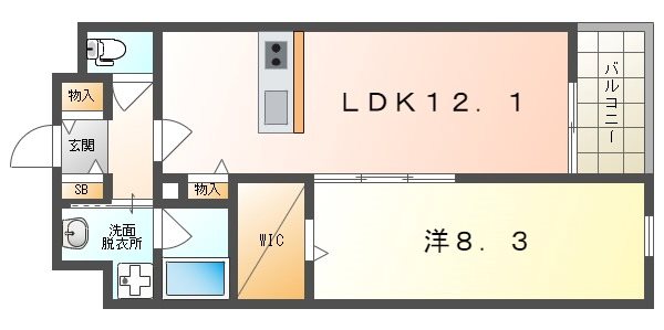 イレーネ守口の間取り