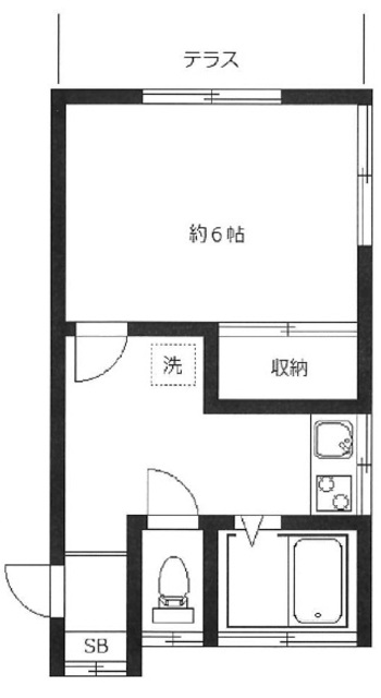 碧水アパートの間取り