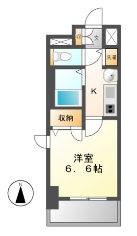 プレサンス大須観音駅前サクシードの間取り