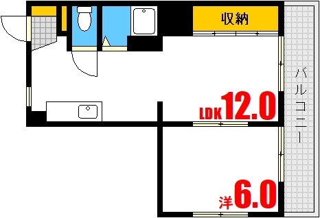 広島市西区楠木町のマンションの間取り