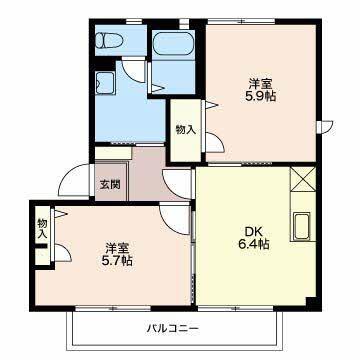 フォレストエバーＩｎｎ　Ｆの間取り