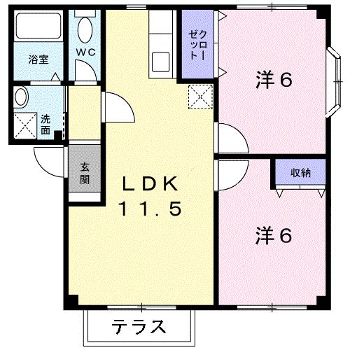 ドミール鳥井Ａの間取り