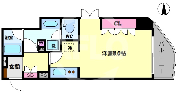 リーガル四ツ橋筋の間取り