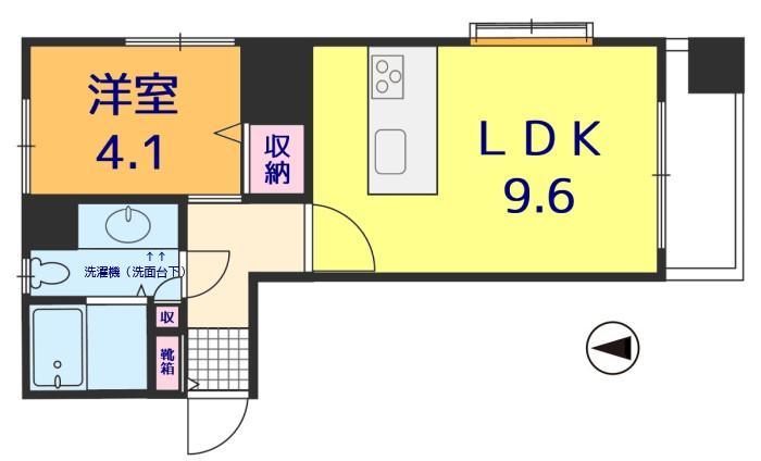 ヴァレーレ県庁前　２０６号の間取り