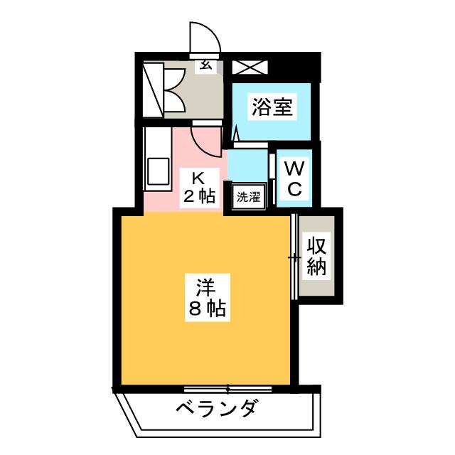 モンシャトーＣの間取り