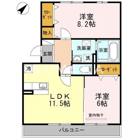 シャン・ヴィラージュの間取り