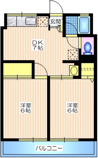 シティハイム　ヒロセＡの間取り