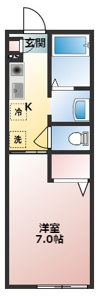 シャーメゾン穴川の間取り