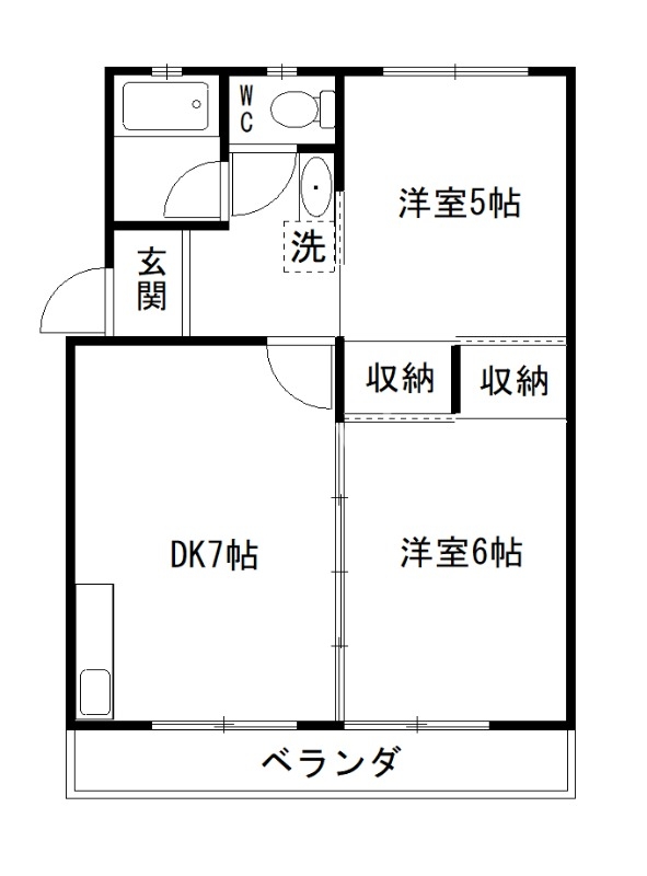 スカイハイツの間取り