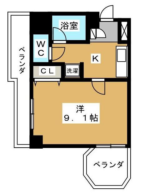 サンシティ烏丸高辻の間取り