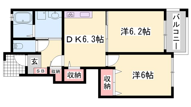 カトレーヴVIIの間取り