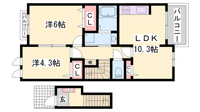 ピエデルモンテIIIの間取り