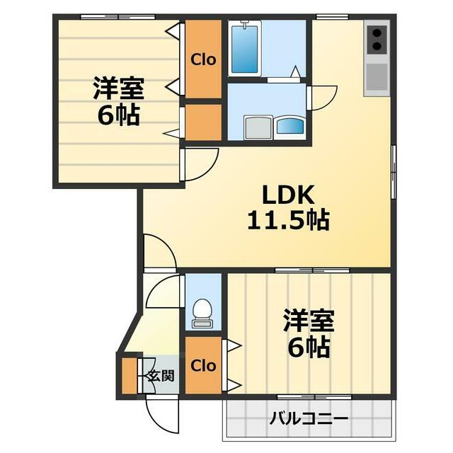 町田市本町田のアパートの間取り