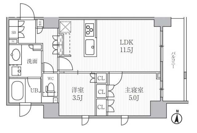 墨田区菊川のマンションの間取り