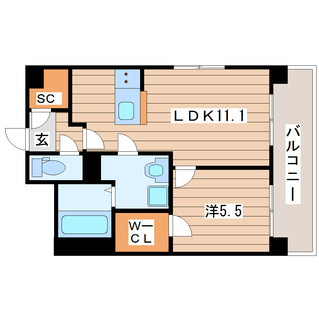 【オクト川端町の間取り】