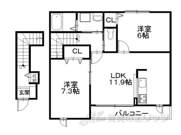 エトワールB2の間取り