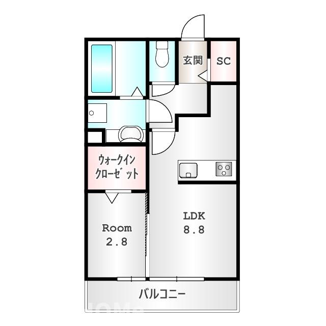 高崎市並榎町のマンションの間取り