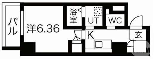 堺市北区北花田町のアパートの間取り