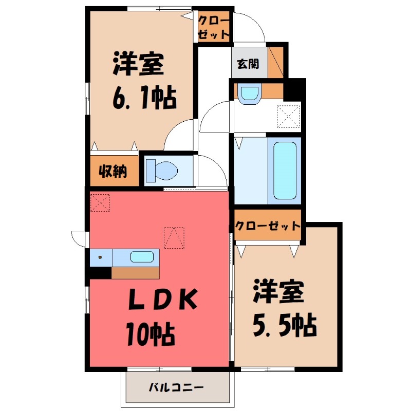 メゾン ボヌール iの間取り