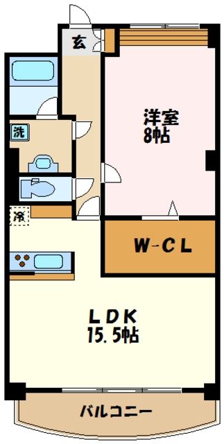 横浜市港北区新羽町のマンションの間取り