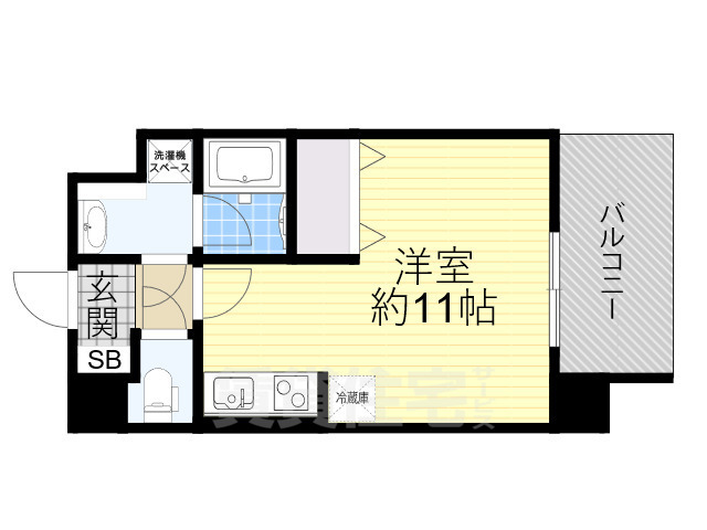 吹田市芳野町のマンションの間取り