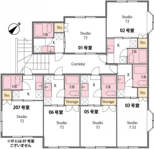 東松山市山崎町のアパートの間取り