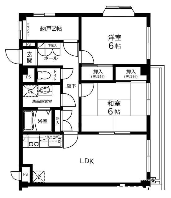 日野市多摩平のマンションの間取り