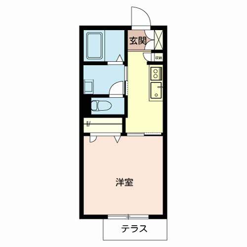 加西市繁昌町のアパートの間取り