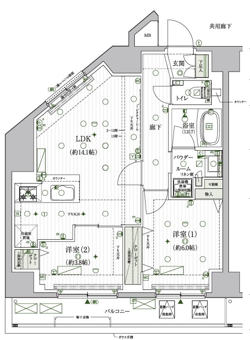 メインステージ北千住VII(メインステージキタセンジュセブン)の間取り