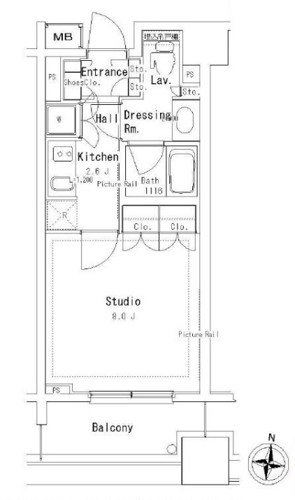 パークアクシス御茶ノ水ステージの間取り