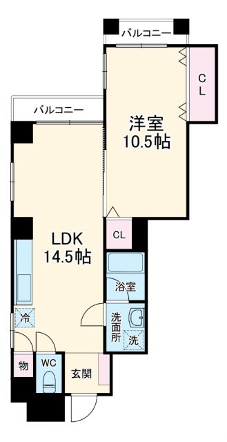 プチロイヤル谷町の間取り写真