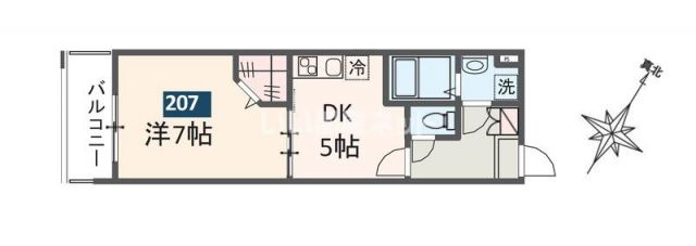 MELDIA京成大和田IIの間取り写真