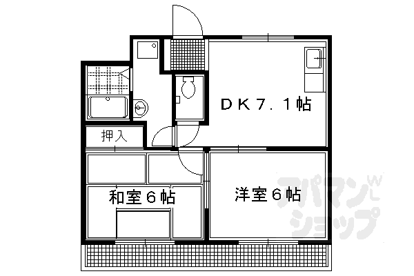 上阿達谷口マンションの間取り写真