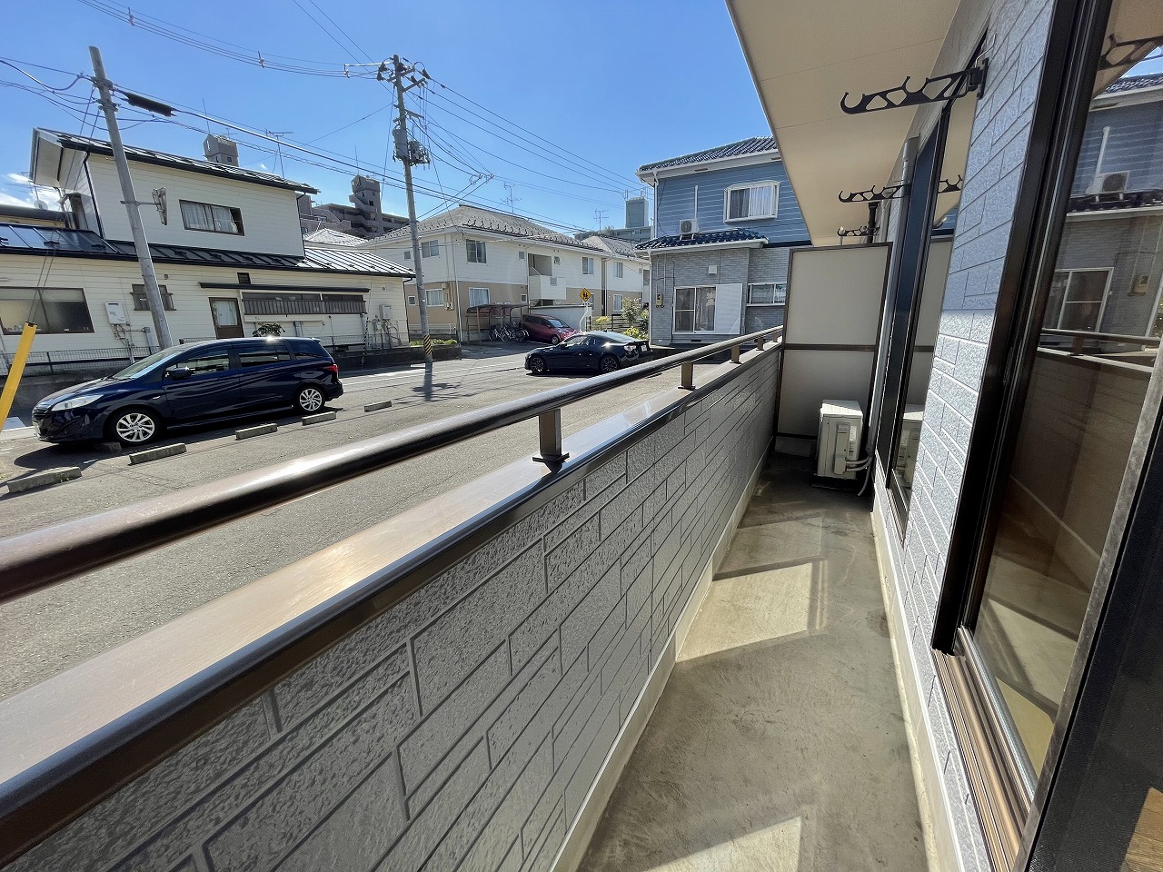 バルコニー　写真は１階