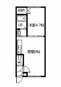 ウエストＡの間取り