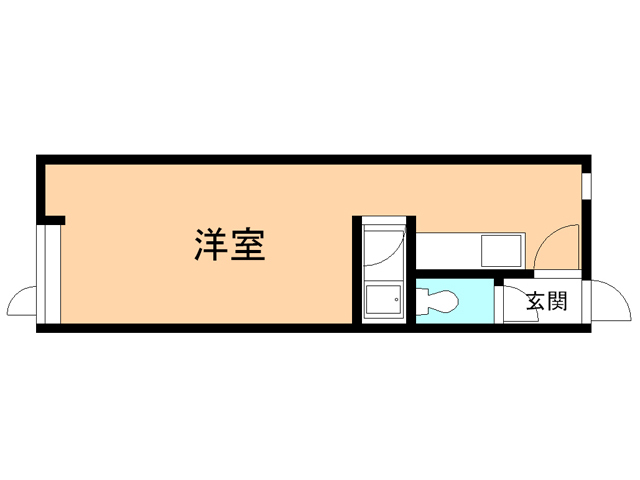 苫小牧市美園町のアパートの間取り