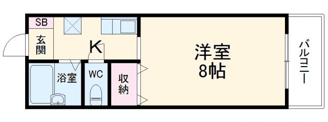 愛知県名古屋市名東区社が丘４（アパート）の賃貸物件の間取り