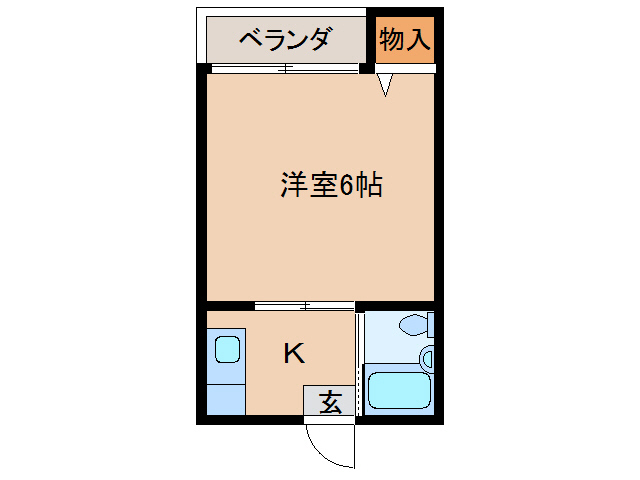 スカイハイツ（中尾）の間取り