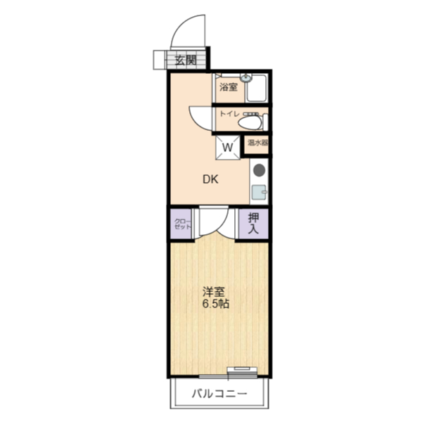 広島市南区的場町のマンションの間取り