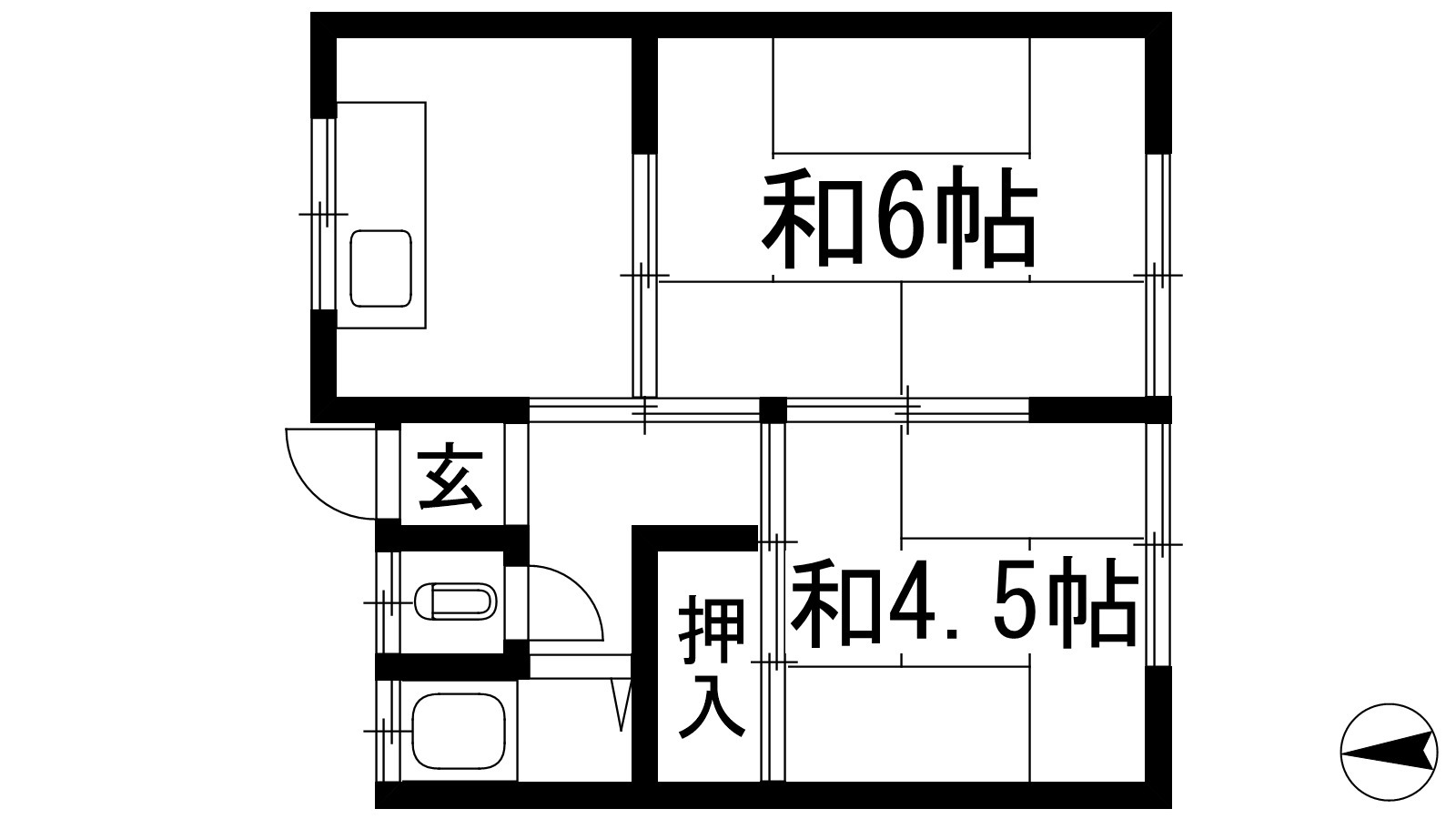 豊島南1丁目杉村貸家の間取り