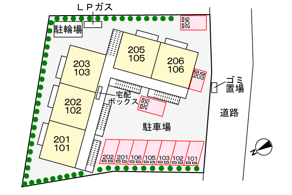 【安来市吉佐町のアパートのその他】