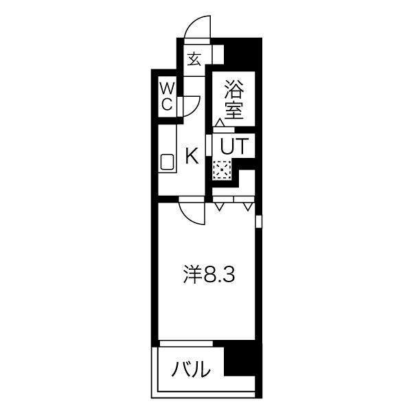 ＩＣＨＩＮＯＭＩＹＡ　ＲＩＳＥの間取り