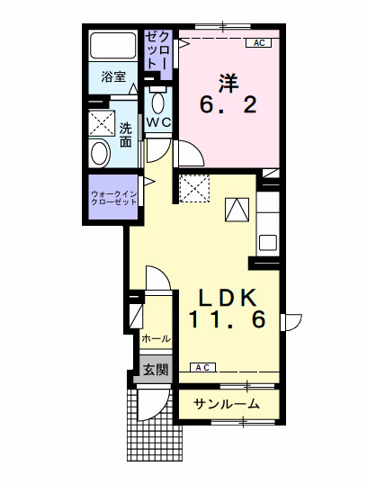 フレイム（ｆｌａｍｅ）の間取り