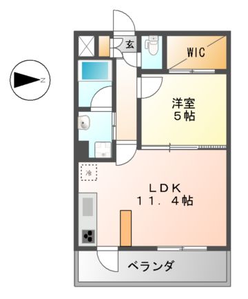 サリジェール瑞穂の間取り