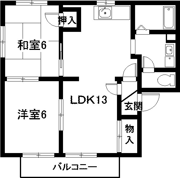 ハイツ泉の間取り