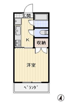 ウエストハイツ戸崎の間取り